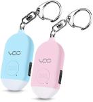USB Rechargeable 130db Personal Safety Alarm Siren Rape Keychain