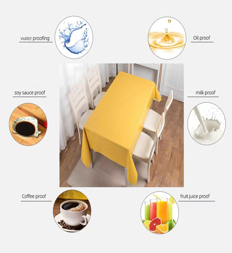 White Pvc Tablecloth Table Cloth In Roll for Waterproof and Moisture-proof Protection