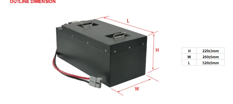 LFP 48V 100Ah AGV Lithium Ion Battery A Grade 2000 Times Cycle life