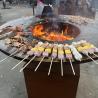 Buy cheap Customized Rusted Corten Cooking Outdoor Bbq Outdoor Kitchen Bbq Grills With Removable Ash Catcher from wholesalers
