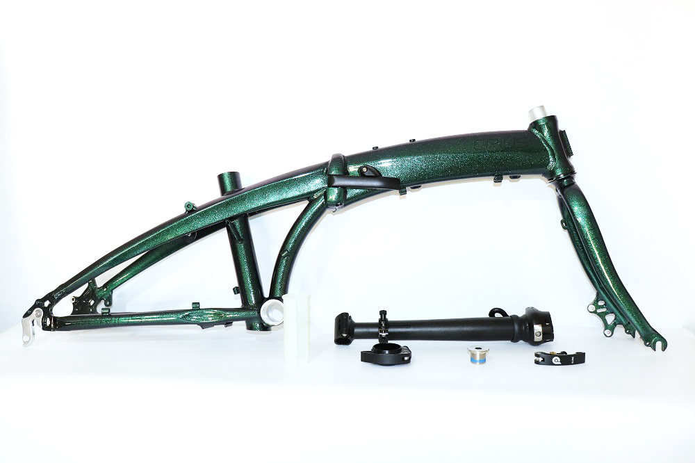 Full Shockingproof Frame Folding Bike 20" 9 Speed Crius Velocity-D Brake for Adults