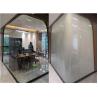 Buy cheap Ultra Low Atomization Conference Room Smart Glass Film Remote Control Privacy Glass Sound Insulation Clear Tempered Glass Panel from wholesalers
