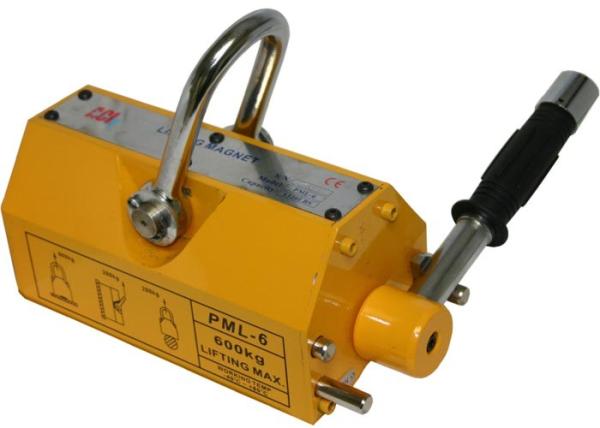 Buy cheap Manual Magnetic Lifter of Yellow Color with Safety Factory 2.5:1, Magnetic Steel 150kg - 3200kg from wholesalers