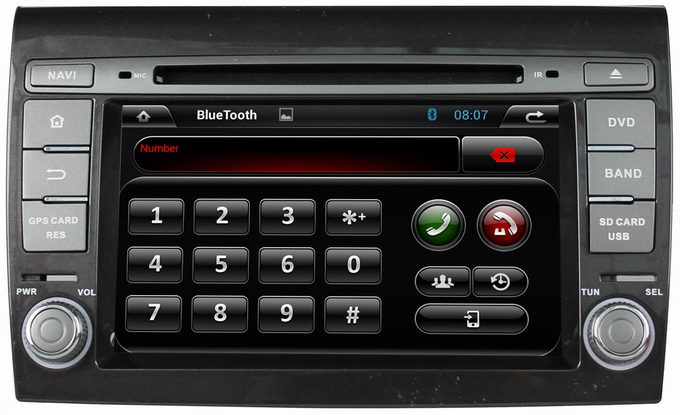 Ouchuangbo Auto DVD GPS Navigation for Fiat Bravo 2007-2012 3G Wifi iPod RDS Radio Android 4.2 System OCB-7011C