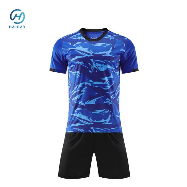 Hot Sales Blue Sublimation Soccer Football Jersey Custom Your Own Logo High
