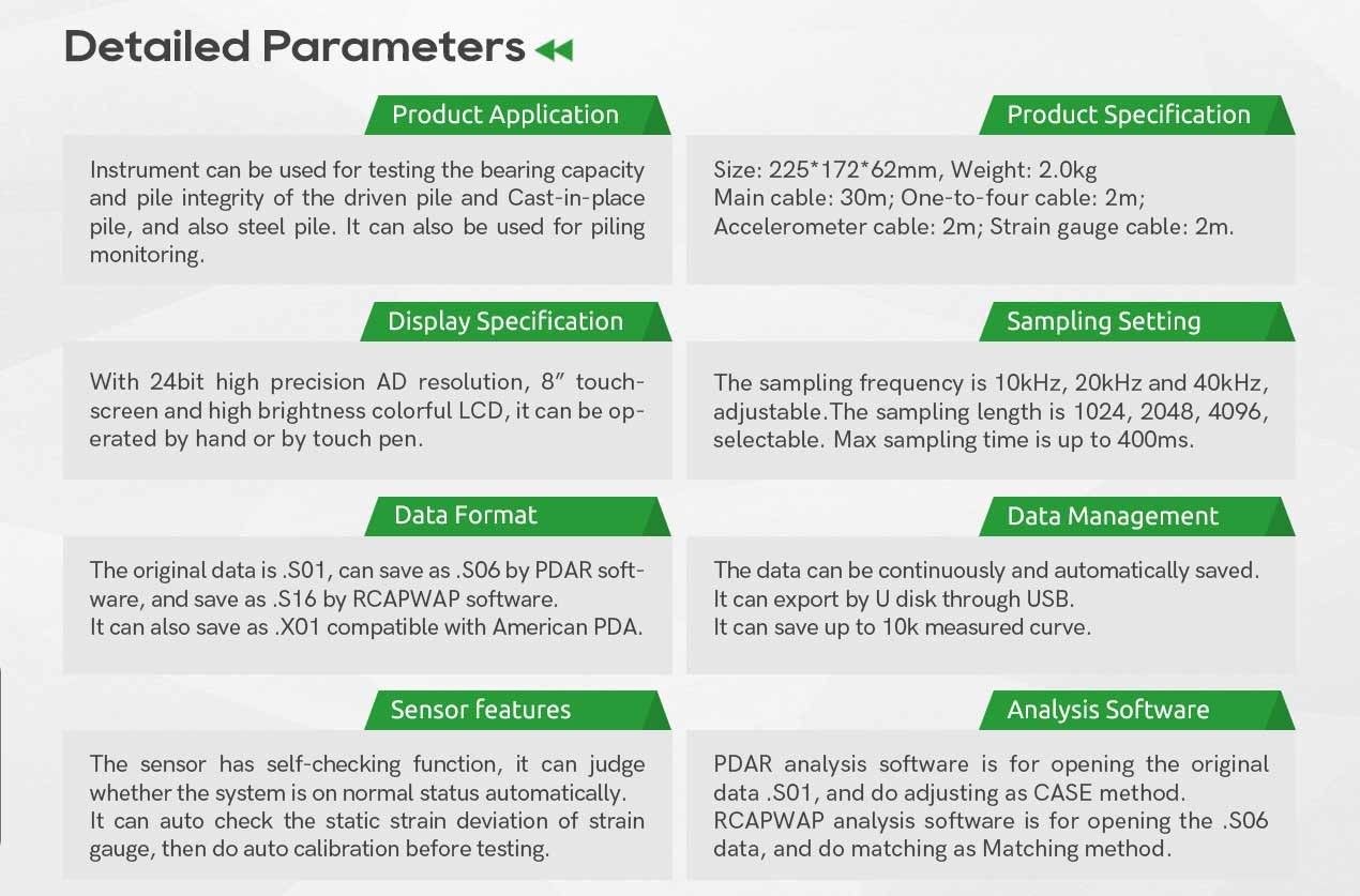 Hpt Astm D4945 Standard Pile Testing Equipment High Strain For Loading Capacity