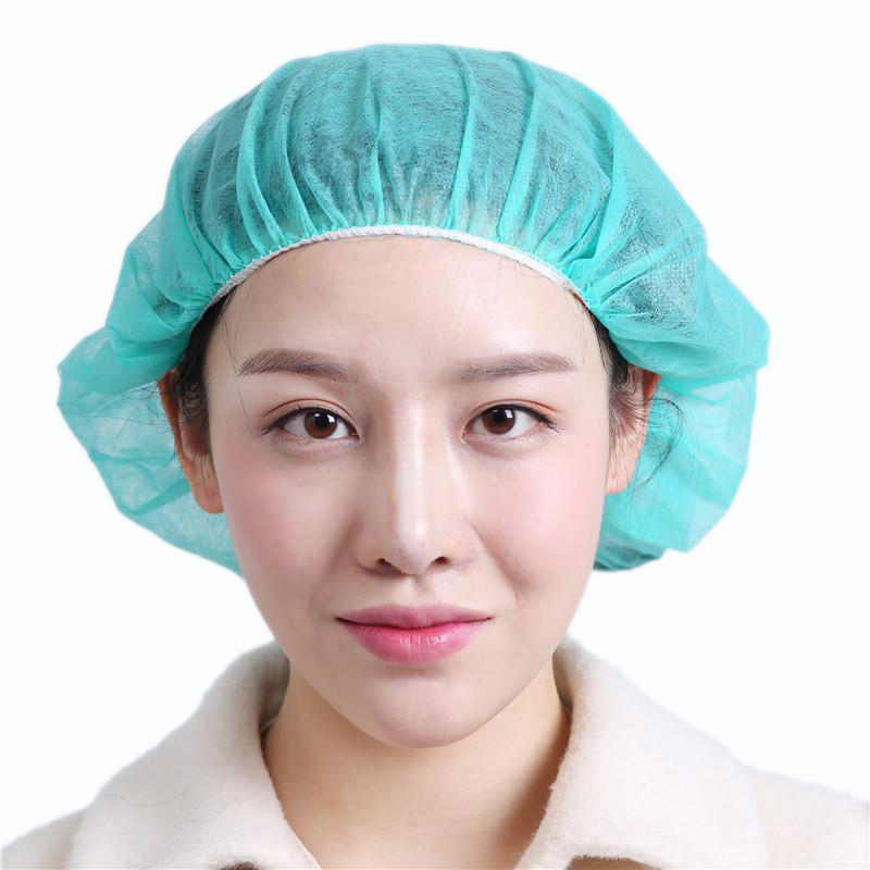 PP Non Woven Hospital Bouffant Cap Spa Hospital Surgical Hats Headwear