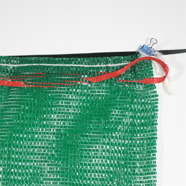 PP Leno Mesh Bags for Potatoes Onions Garlic and Other Vegetables Swing Bottom Sewing