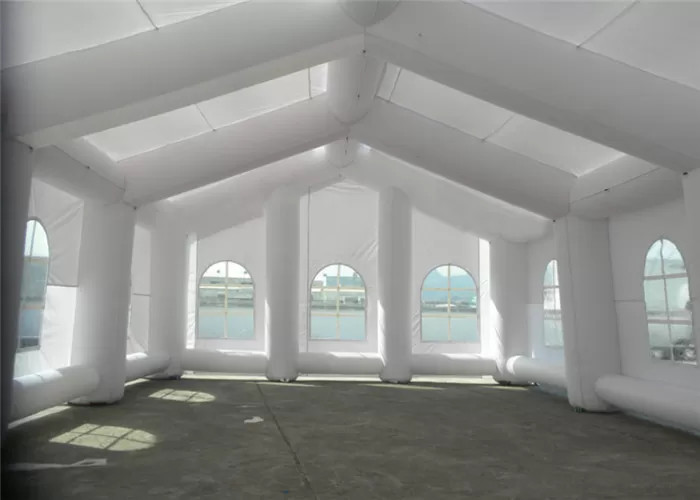 Anti - Ruptured Inflatable Event Tent Air Sealed Roll Up Doors Windows