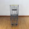 Buy cheap 80L Galvanized Supermarket Trolleys Travellator Wheel Metal Shopping Trolley from wholesalers
