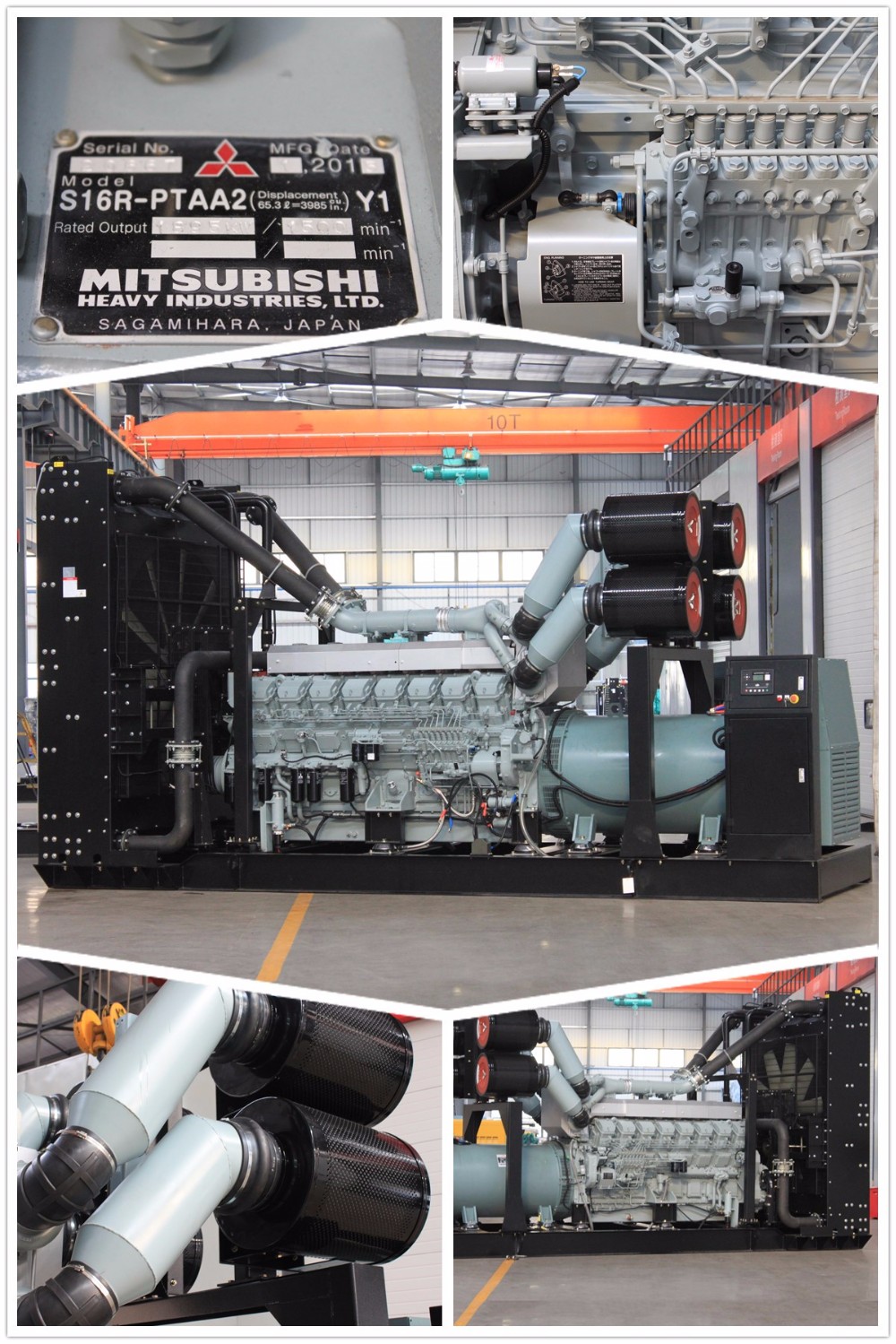 900 Kva 650KVA Prime Standby Continuous Generator 3 Phase Soundproof Diesel Generator S12A2-PTA2