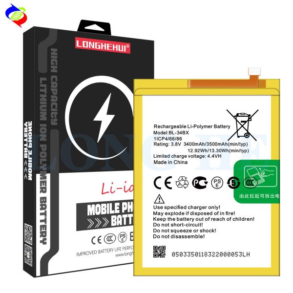 BL-34BX li-ion phone battery for Infinix Smart 2 HD X609 3.8V 3500mAh in White