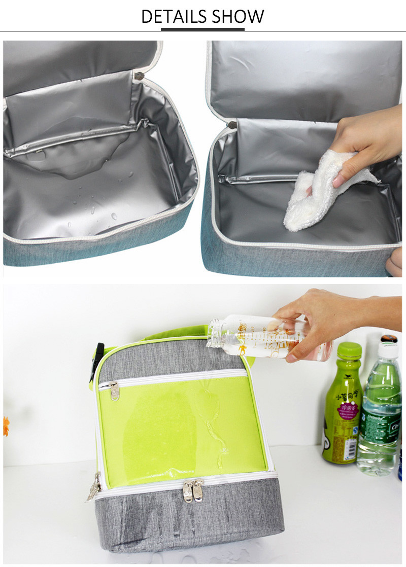 Folding Nylon Thermal Insulated Meal Storage Bag