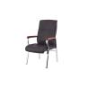 Buy cheap Cushion Pu Luxury Black Leather 114cm Height Office Staff Chairs With Footrest from wholesalers