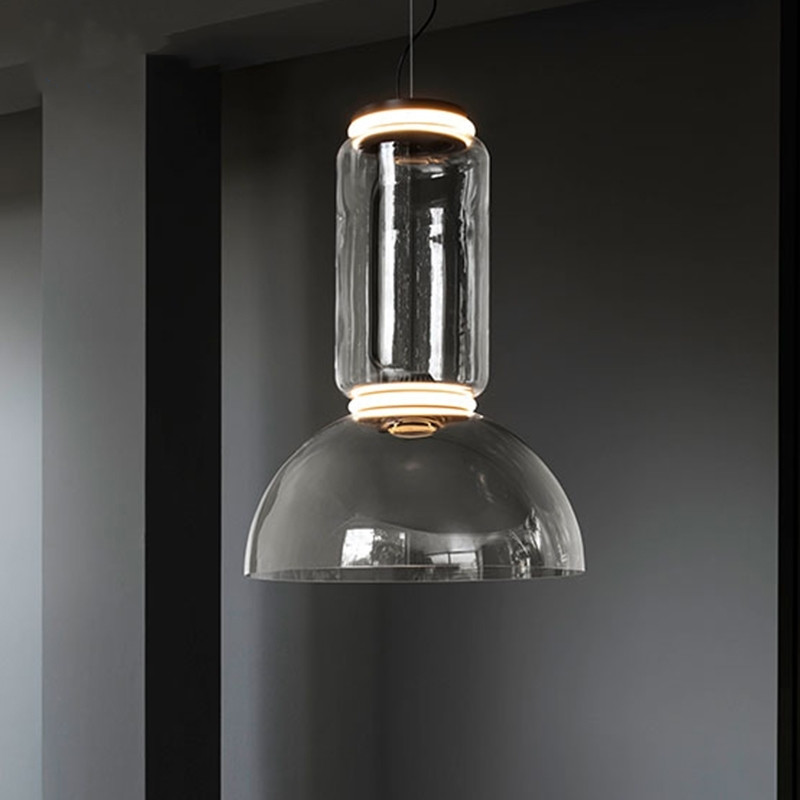 Modern Clear Glass Shade Nordic Pendant Light Living Room Noctambule Pendant Lamp(WH-GP-153)