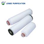 0.1um PP Core Nylon Pleated Filter Cartridge For Sterilization Filtration