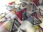 Tpu Printed Faux Leather Fabric , Customized Printable Leather 0.15mm Thickness