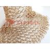 Buy cheap 20MM Decorative Metal Ring Mesh Curtain PVD Rose Gold Color from wholesalers