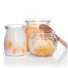 Buy cheap Mini Labelled Storage Jars Pudding Transparent Glass Container from wholesalers