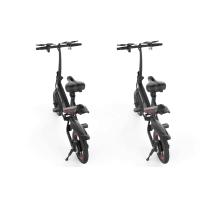 Buy cheap Double Disc Brake Fold Up Electric Bike , Black Electric Road Bike Aluminum product