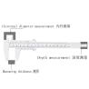 Buy cheap 0-150mm Measuring Ruler Double Foot Plastic Vernier Caliper from wholesalers