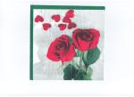 33cm Romantic Rose Printed Paper Napkin 2 Or 3 Ply Lunch Use