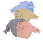 Speckled Long Sleeve Chunky Knit Sweater 100% Cotton Kids Cosy Knit Wear
