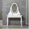 Buy cheap Noble White Solid Wood Tripod With Mirror 62.6INCH Bedroom Dressing Table from wholesalers