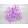 Buy cheap Yellow Blue Pink Pom Pom Pull Bow , Organza Striped Ribbons with Long Tulle Tails from wholesalers