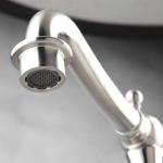 Classic design Dual lever sink mixer stainless steel faucet kitchen
