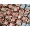 Buy cheap Anodized Interior Design Metal Mesh Curtain With Stainless Steel Rings from wholesalers