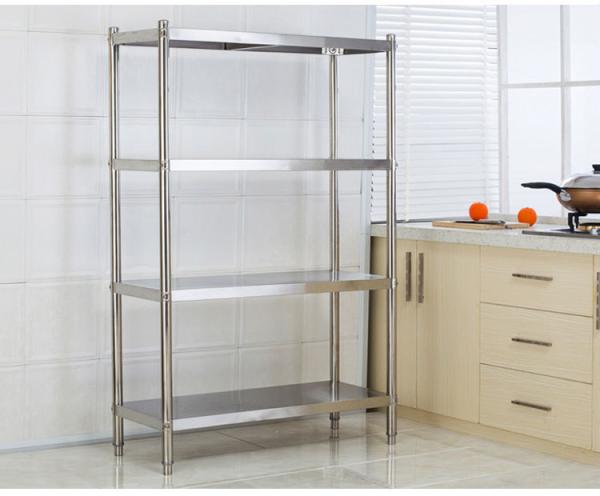 Buy cheap Collapsible Stainless Steel Display Racks / Storage Supermarket Heavy Duty Industrial Shelving from wholesalers
