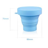Buy cheap Flexible Bpa Free Silicone Water Cup With Lids For Kids , Adults Toothbrush Cup product