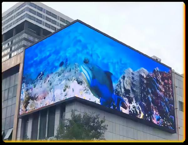 P10 Outdoor LED Display 960X960mm Aluminum Cabinet SMD3535 Brightness 6500CD/m2