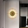 Buy cheap Nordic Designer Rudder Black Gold Led Wall Lamp For Living Room Bedroom Wall Clock Lamp(WH-OR-167) from wholesalers
