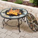 Outdoor Garden Picnic Firepit with Portable Wood Burning Firepit and Korean