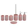 Buy cheap Sand Stone Polyresin Bathroom Accessories Silver Hand Painted PINK Color from wholesalers
