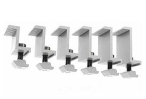 China Anodized Solar Roof Mounting Systems PV End Clamp Customized Dimensions on sale