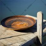 600mm Corten Steel Square Patio Fire Pit Outdoor Propane Fire Pit 6mm thick