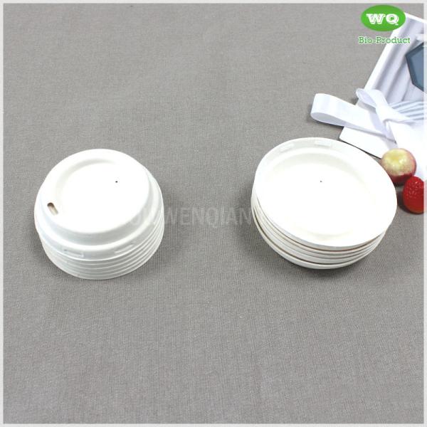 Buy cheap 80mm/90mm Sugarcane Cup-Lid ,Leak-Proof Biodegradable Lids Of 8/12 Oz Branded Paper Coffee Cups And Water Drinking Cups from wholesalers