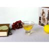 Buy cheap Hammered Texture Hand Blown Gold Rim Martini Glasses , Stemless 5 Ounce Martini Glasses from wholesalers