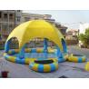 Buy cheap Three - Layer PVC Large Inflatable Swimming Pool Non Toxic For Water Parks from wholesalers