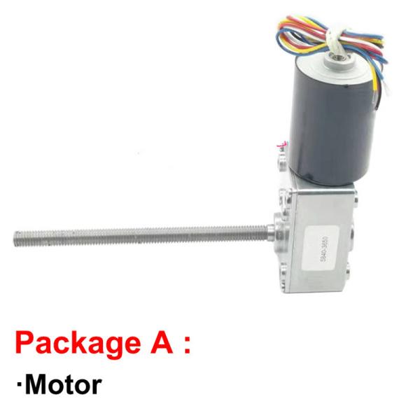 Buy cheap Long Shaft M8 116mm brushless worm gear motor 12V 24V 470rpm from wholesalers