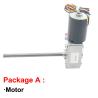 Buy cheap Long Shaft M8 116mm brushless worm gear motor 12V 24V 470rpm from wholesalers