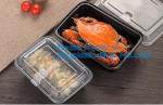 PET clear plastic food disposable container fruit salad bowl,disposable food