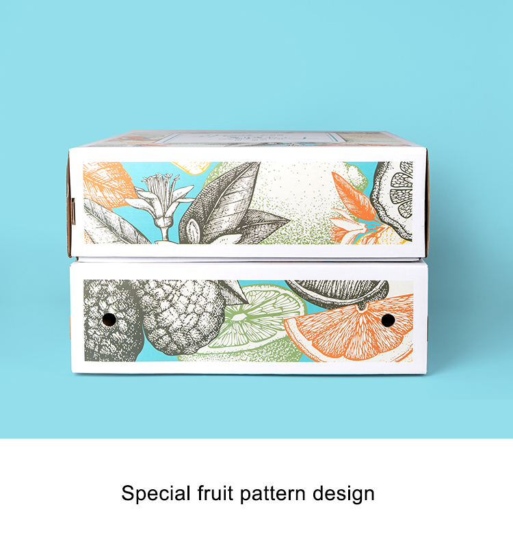 Corrugated Takeway Apple Gift Box Packaging Fruit And Vegetable Packaging Boxes 3Layer