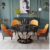 Buy cheap Modern Stainless Steel Marble Round Dining Table With Turntable from wholesalers