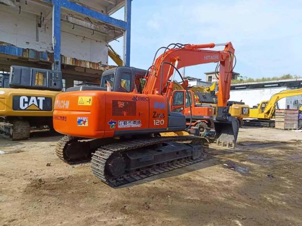 Buy cheap 12t ZX120 Hydraulic Crawler Second Hand Hitachi Excavator Working Weight 12200kg from wholesalers