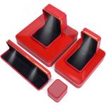Rectangle LED Lighted Leather Jewelry Box , Custom Jewellery Boxes wholesale