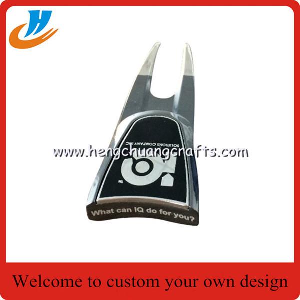 Buy cheap New design custom golf accessory enamel pin golf badge fork with custom logo from wholesalers